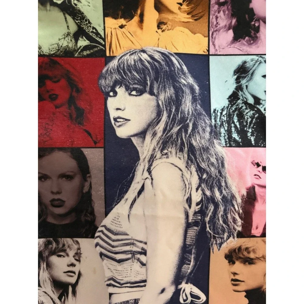 Taylor Swift The Eras Tour Backpack Black Multi Color Kids School Bag with Charm